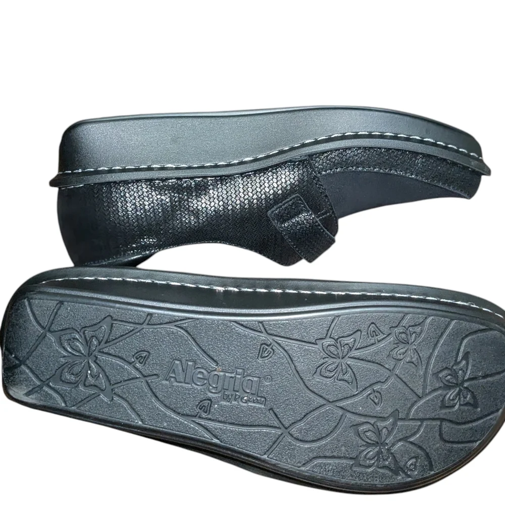 Alegria Brenna Claddagh Black Whimsigoth Strap Loafer Comfort Shoes EU 37 US 7 - Picture 9 of 11